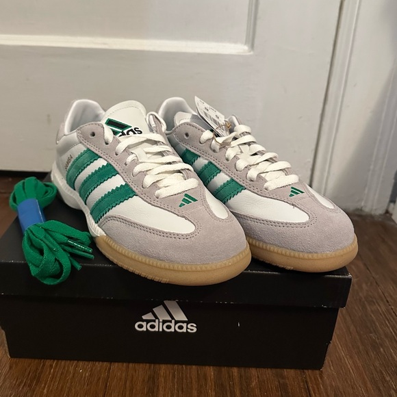 Adidas Samba MN, White/Green/Gum, Size 6, NIB - Picture 4 of 10